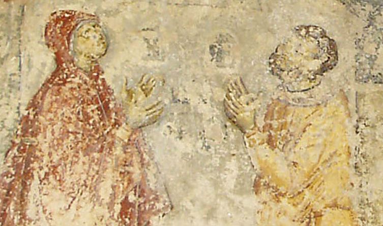 Фрагмент византийской росписи в церкви. Салоники. Греция.  (фото Лимарева В.Н.)