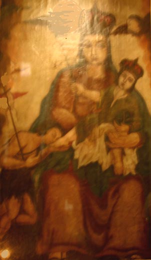 Иоан Креститель целует ногу младенцу Иисусу. Копская церковь в Каире.(фото Лимарева В.Н.)